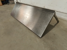 Rvs wandschap - 120x40 cm 